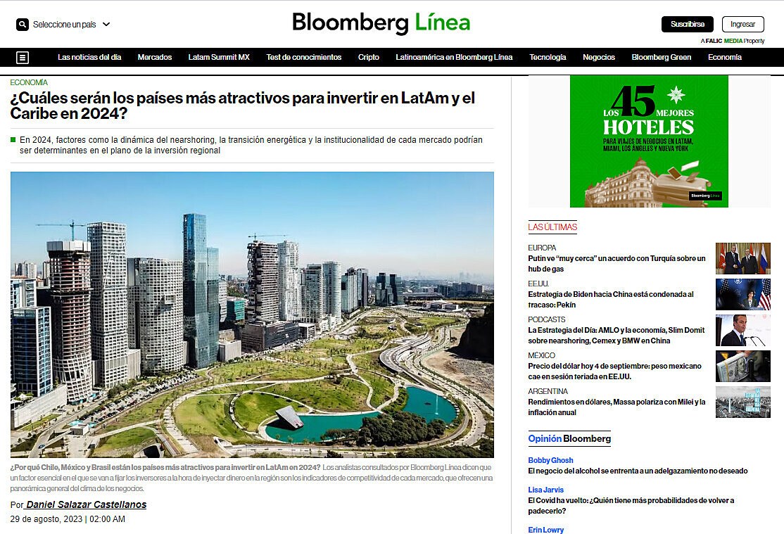 Cules sern los pases ms atractivos para invertir en LatAm y el Caribe en 2024?